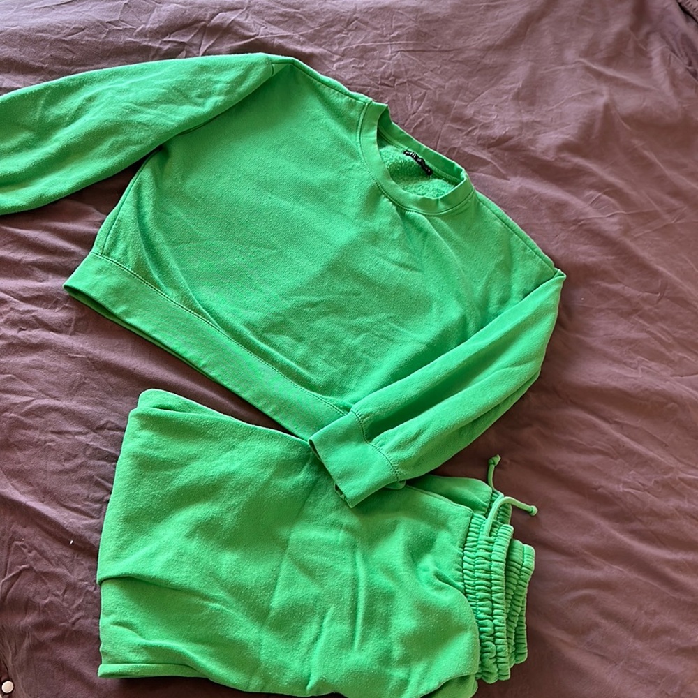 Zara Green Sweatsuit
